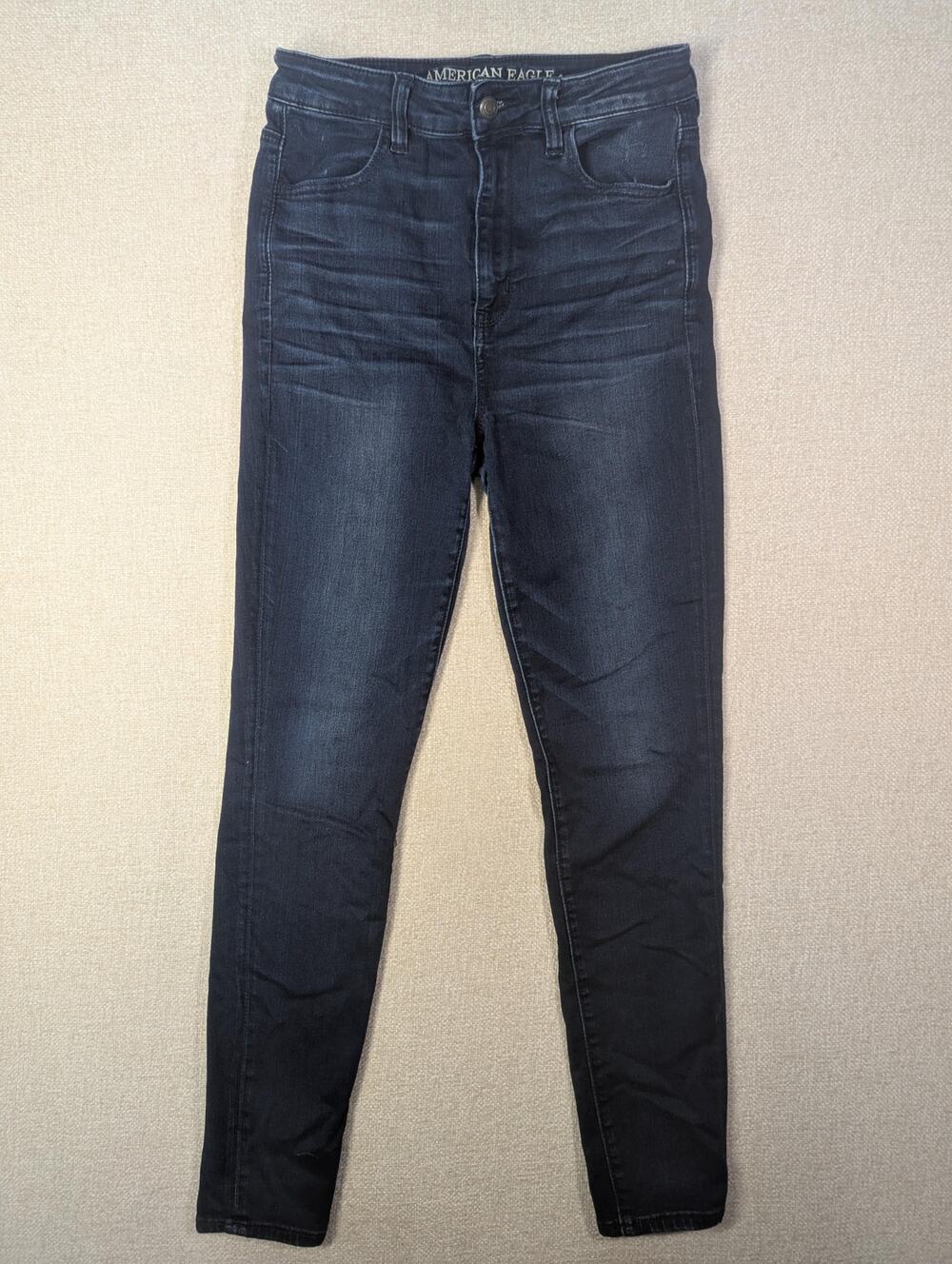 American Eagle Super Stretch Dark Wash Skinny Jeans Size 8